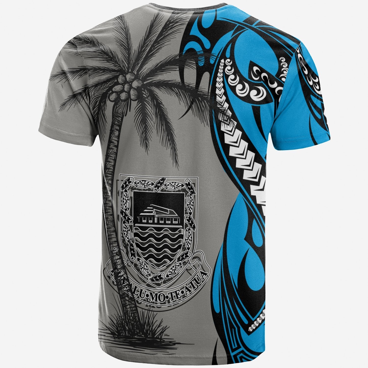 Tuvalu T shirt - Classical Coconut Tree - Vibe Hoodie Shop