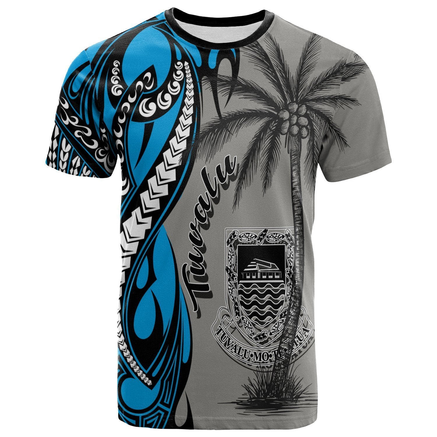 Tuvalu T shirt - Classical Coconut Tree - Vibe Hoodie Shop