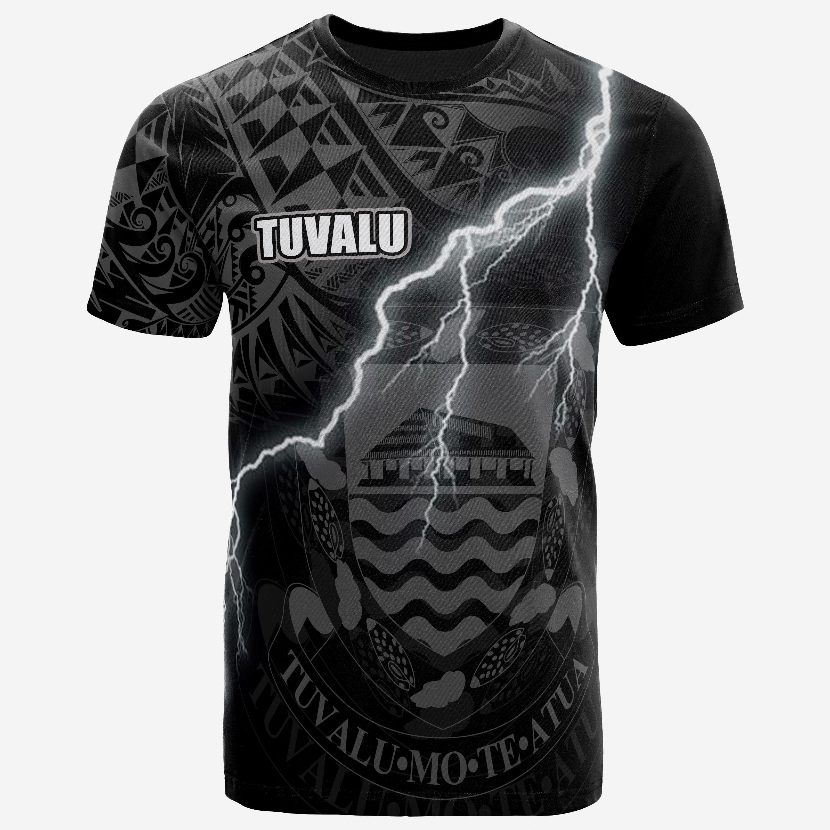 Vibe Hoodie Tuvalu T shirt - Tuvalu Coat Of Arms Lighting Thunder - Vibe Hoodie Shop
