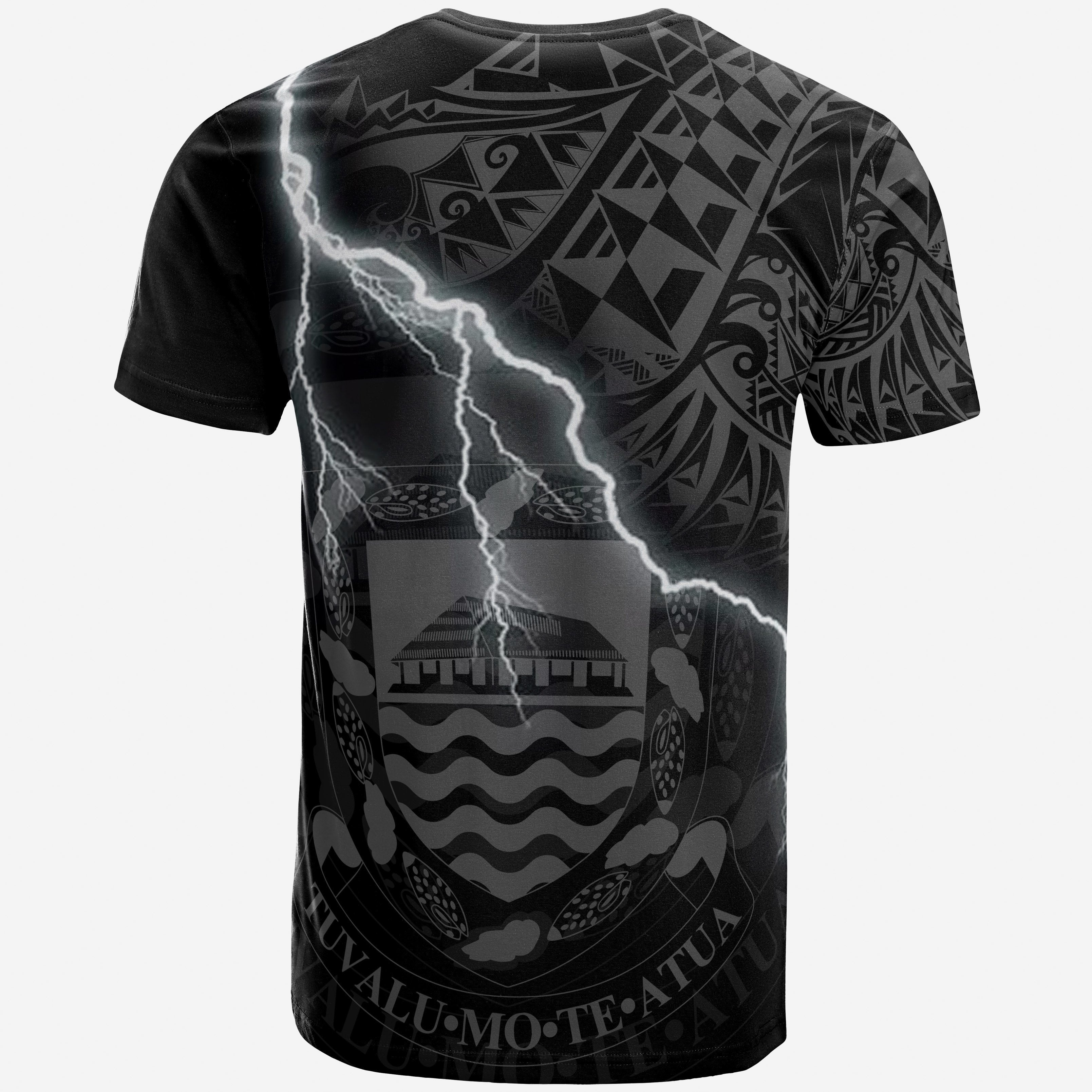 Vibe Hoodie Tuvalu T shirt - Tuvalu Coat Of Arms Lighting Thunder - Vibe Hoodie Shop