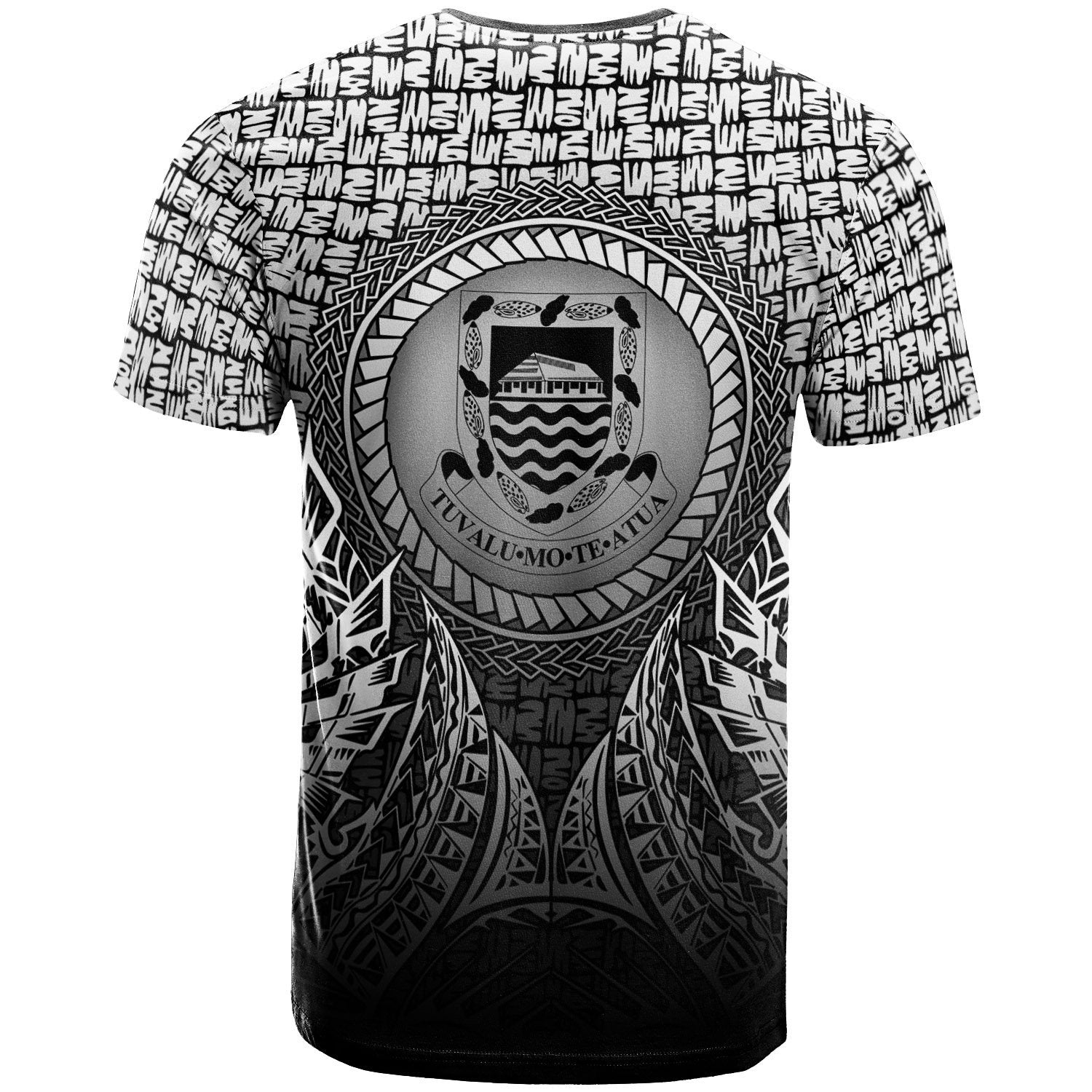 Vibe Hoodie Tuvalu T shirt - Circle Pattern Black - Vibe Hoodie Shop