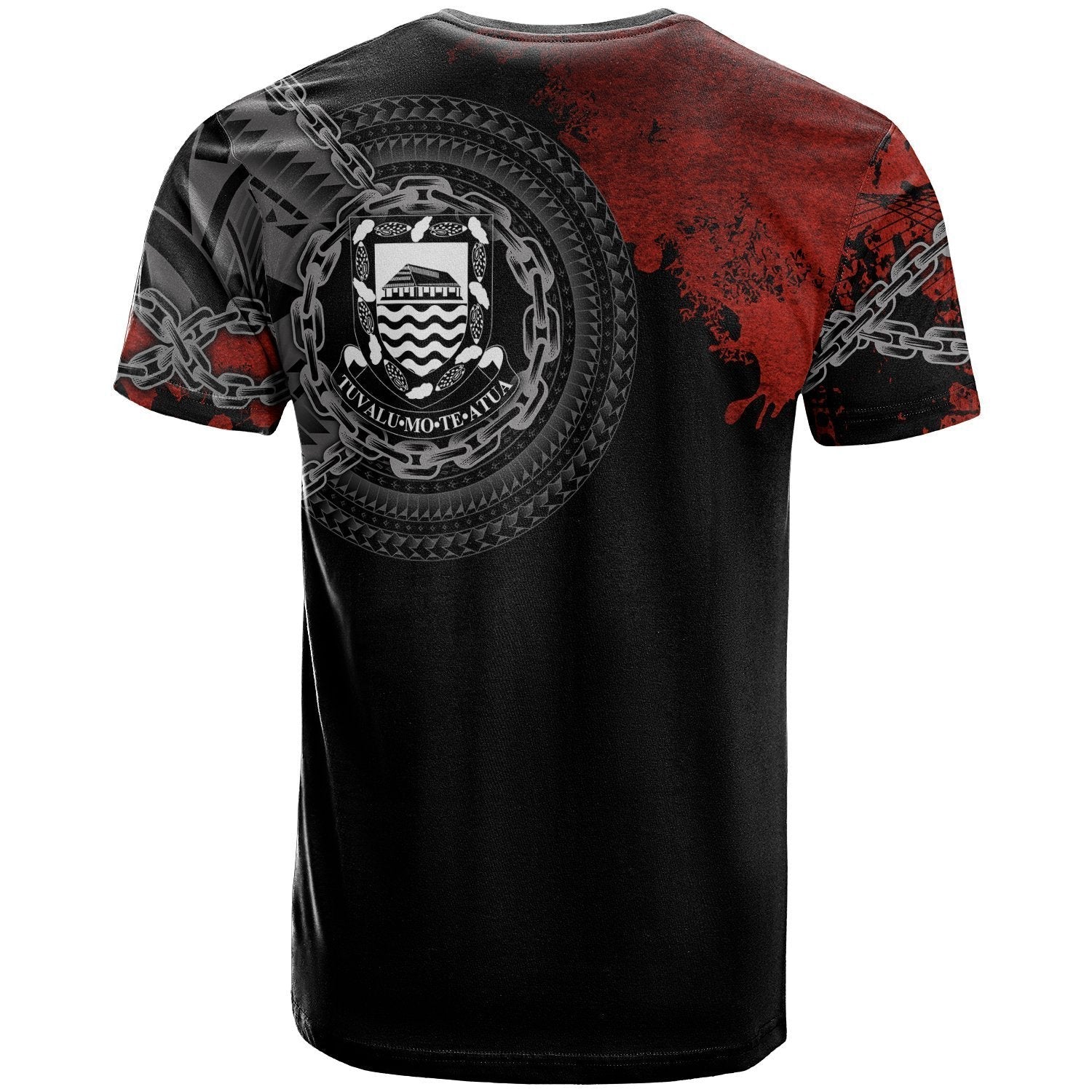 Tuvalu Polynesian T shirt - Polynesian Chain Style - Vibe Hoodie Shop