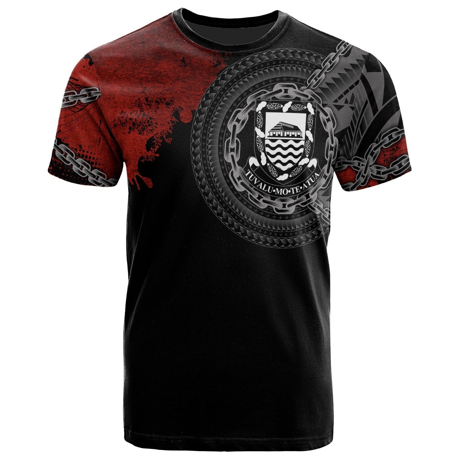 Tuvalu Polynesian T shirt - Polynesian Chain Style - Vibe Hoodie Shop