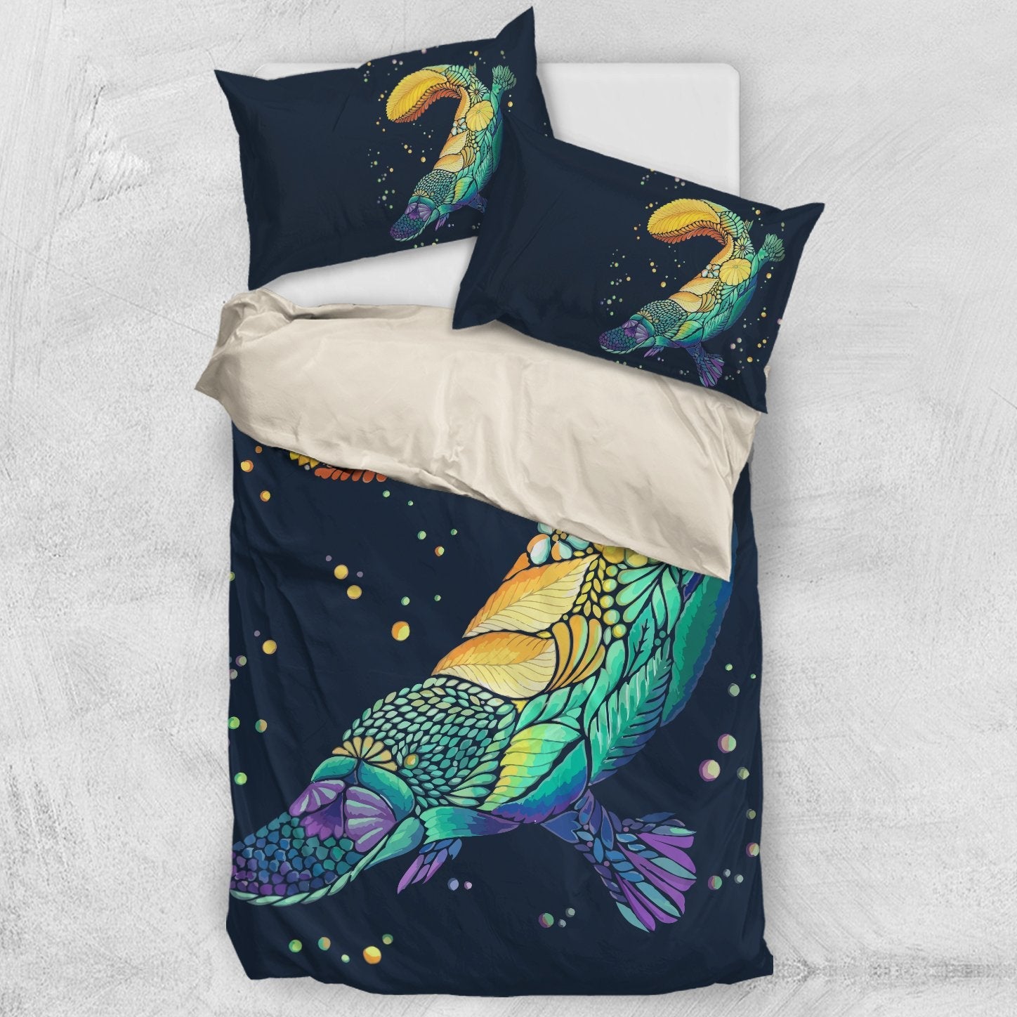 Bedding Sets - Platypus Bed Patterns Art Sets - Vibe Hoodie Shop