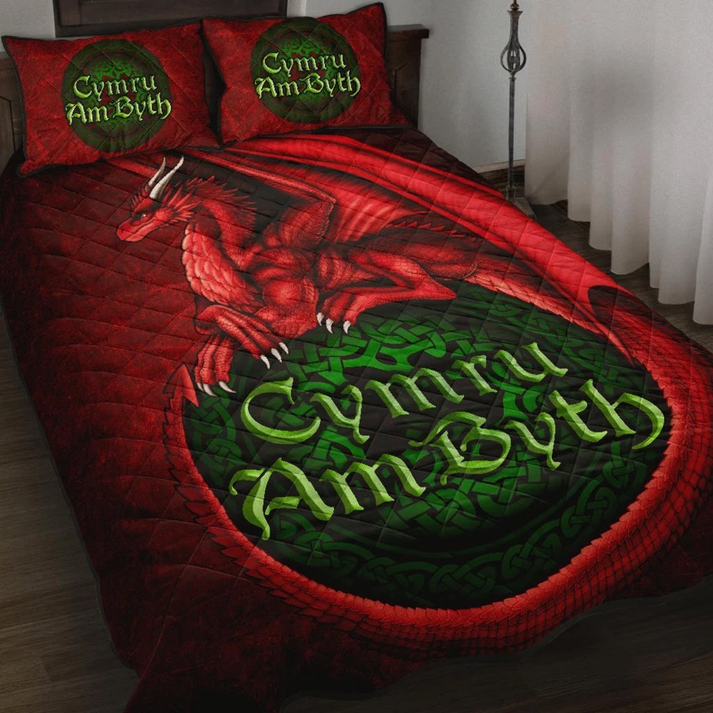 Wales Quilt Bed Set - Cymru Am Byth - Vibe Hoodie Shop