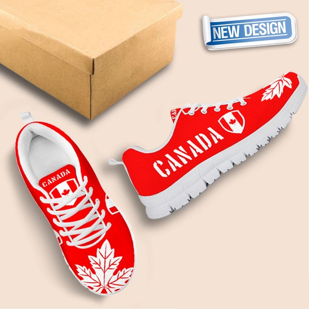 Canada Sneakers - Canada Flag Sneakers - Vibe Hoodie Shop