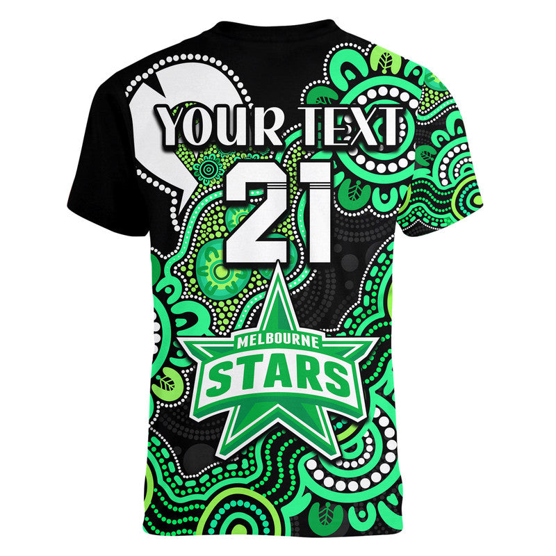 (Custom Personalised) Melbourne Stars Cricket V-Neck T Shirt NAIDOC Torres Strait For Our Elders - Vibe Hoodie Shop