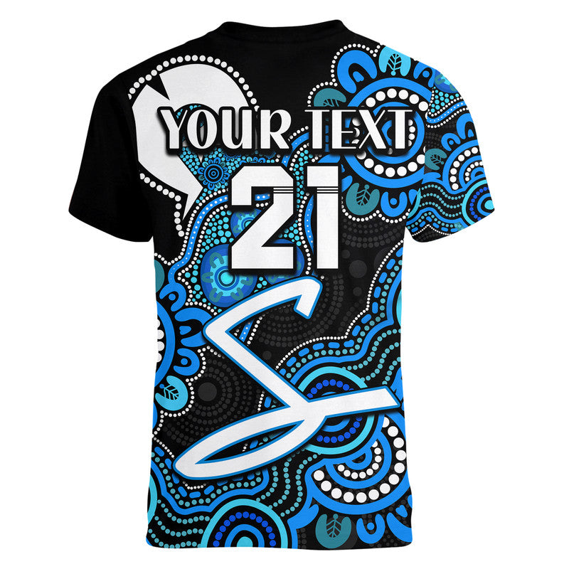 (Custom Personalised) Adelaide Strikers Cricket V-Neck T Shirt NAIDOC Torres Strait For Our Elders - Vibe Hoodie Shop