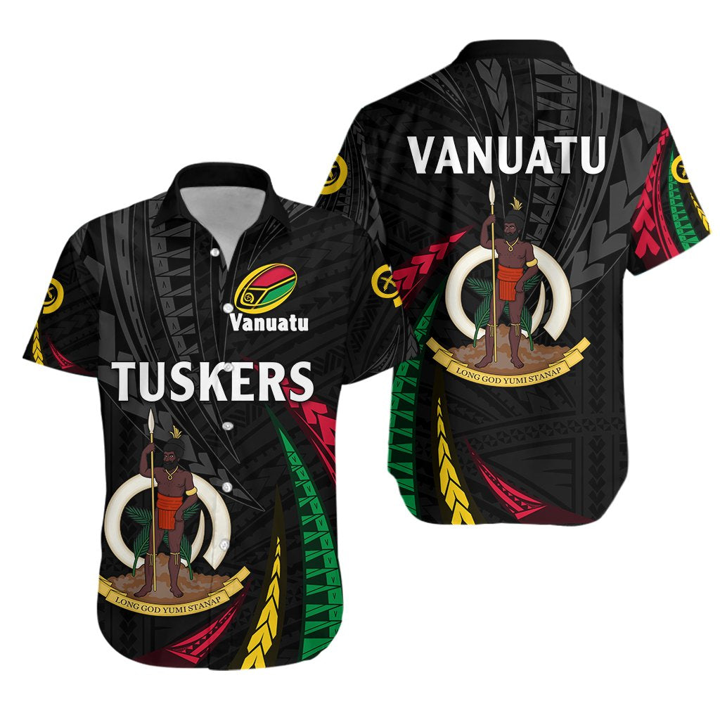 Vanuatu Rugby Hawaiian Shirt Tuskers Tornado Style - Vibe Hoodie Shop