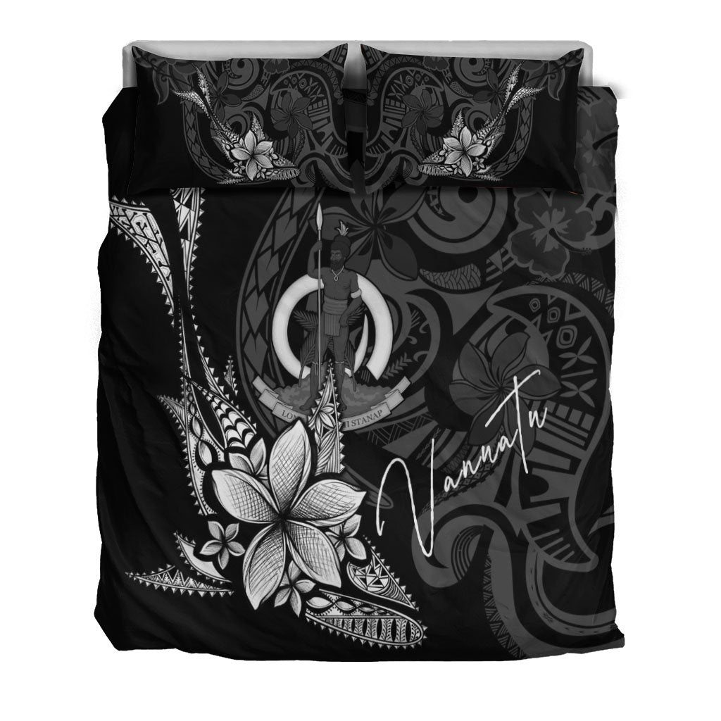 Vanuatu Bedding Set - Fish With Plumeria Flowers Style - Vibe Hoodie Shop
