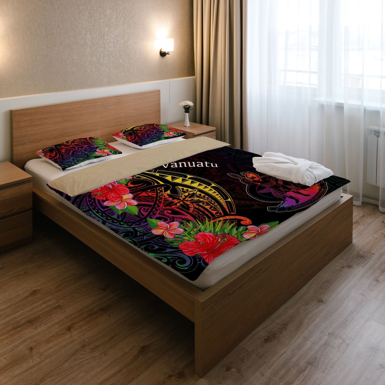 Vanuatu Bedding Set - Tropical Hippie Style - Vibe Hoodie Shop