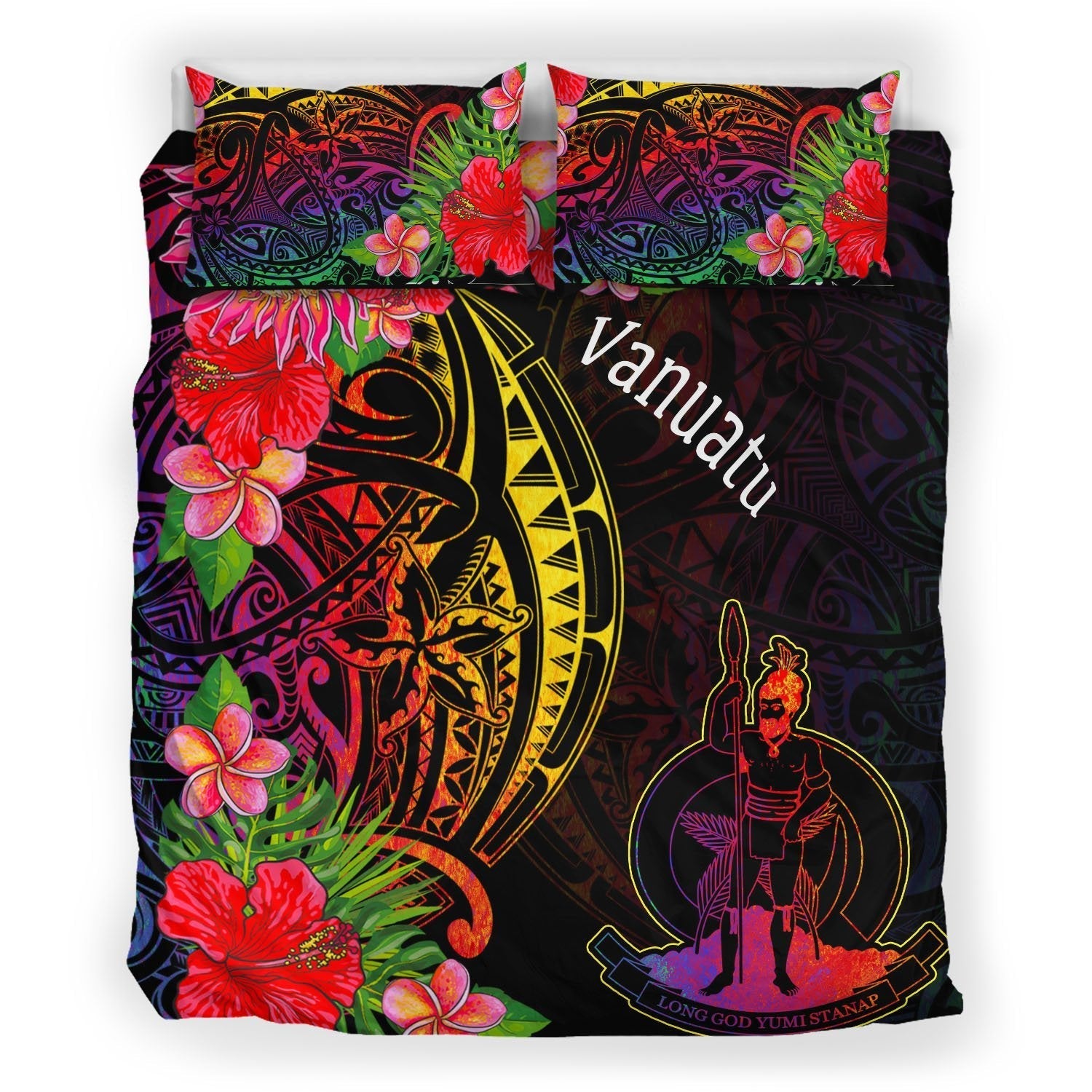 Vanuatu Bedding Set - Tropical Hippie Style - Vibe Hoodie Shop
