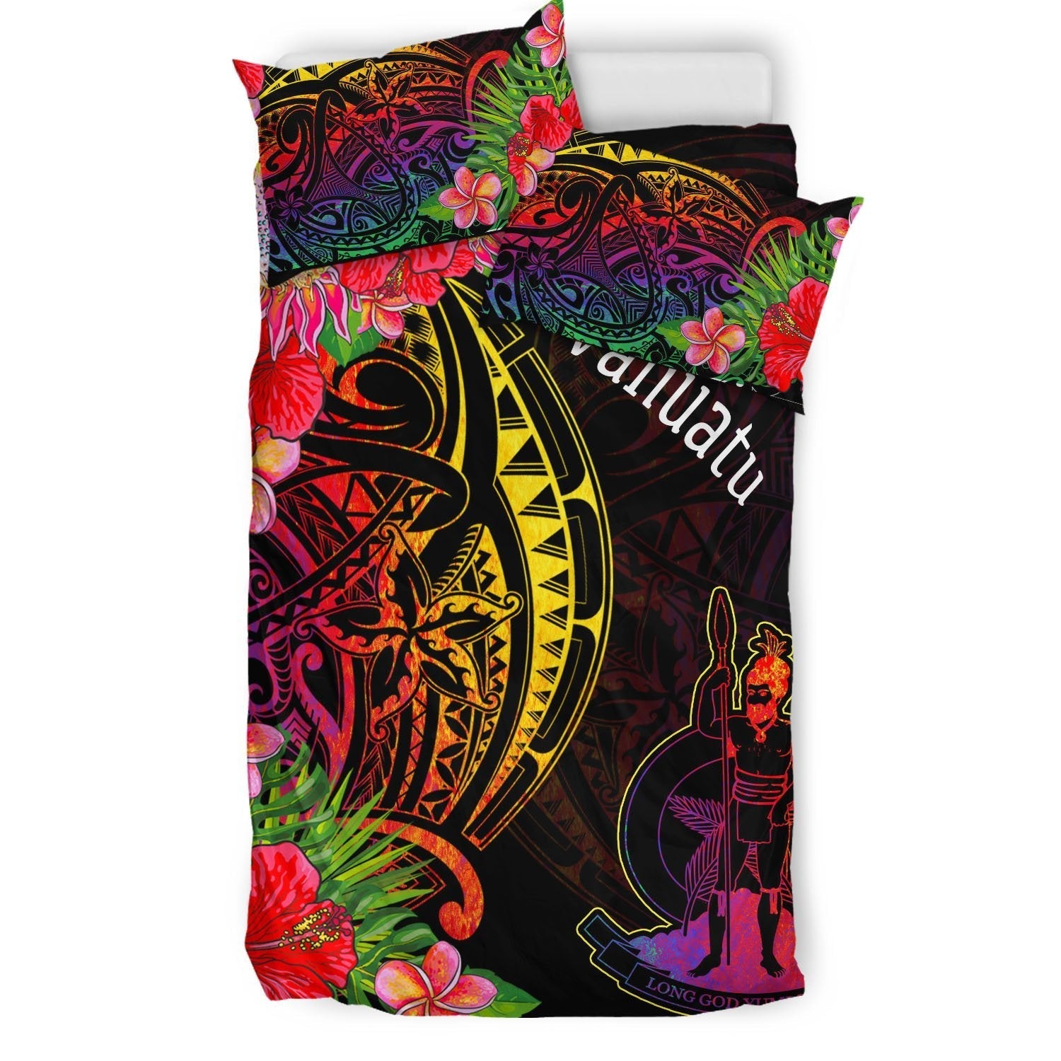 Vanuatu Bedding Set - Tropical Hippie Style - Vibe Hoodie Shop
