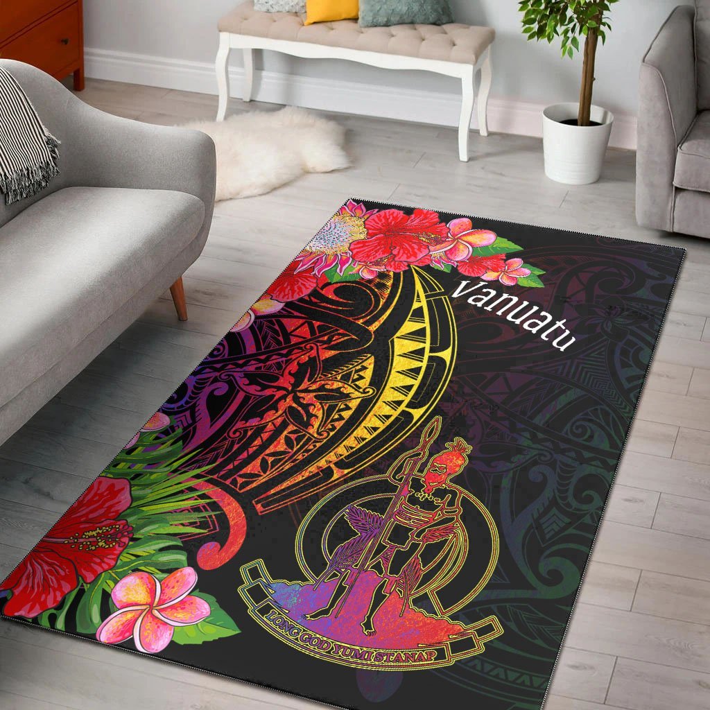 Vanuatu Area Rug - Tropical Hippie Style - Vibe Hoodie Shop