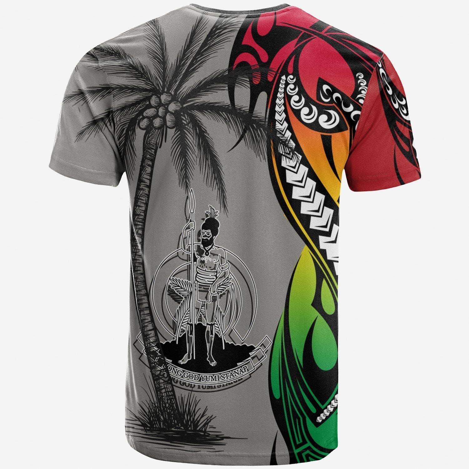Vanuatu T shirt - Classical Coconut Tree - Vibe Hoodie Shop