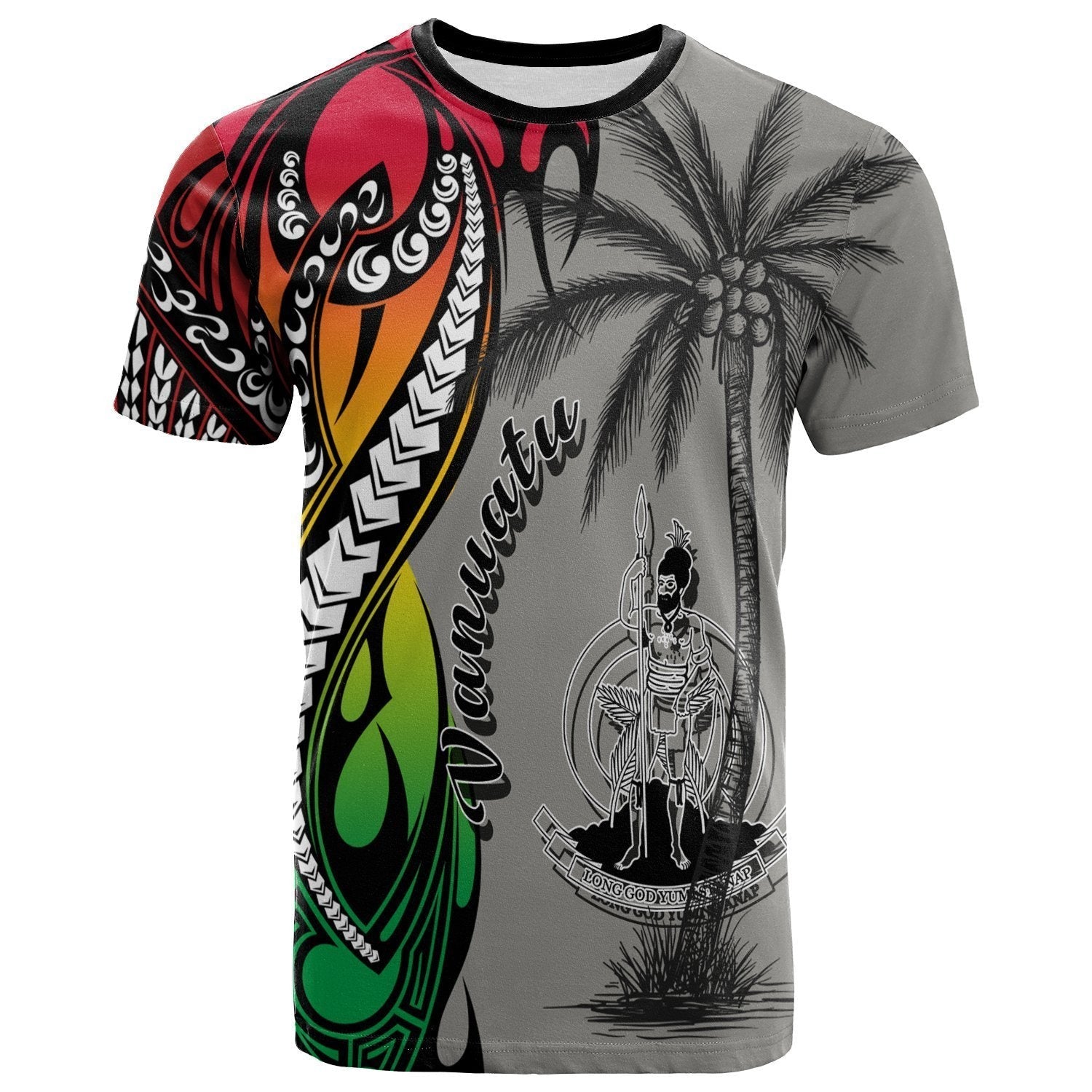 Vanuatu T shirt - Classical Coconut Tree - Vibe Hoodie Shop