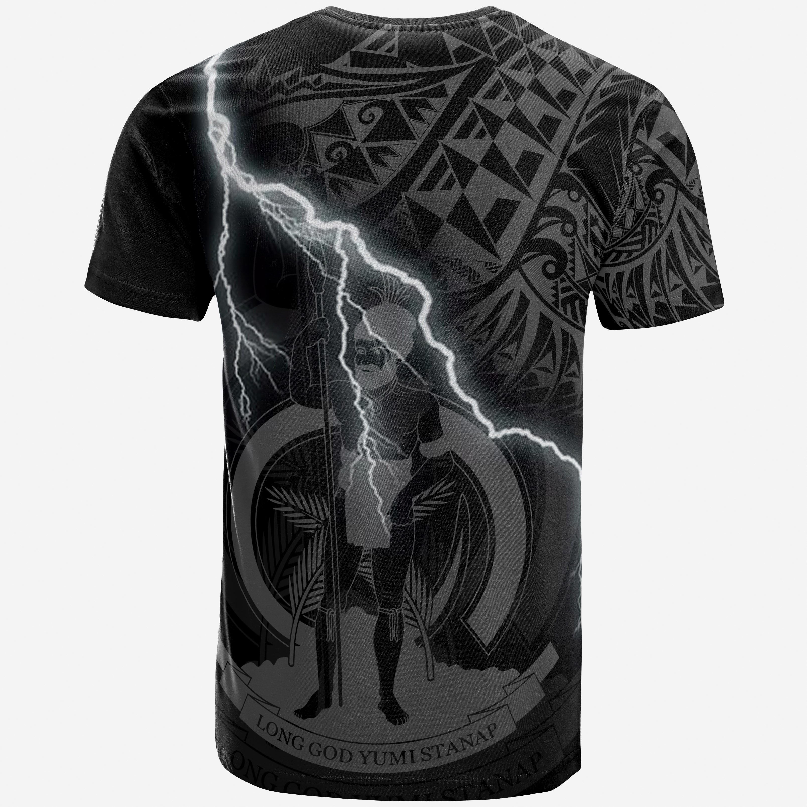 Vibe Hoodie Vanuatu T shirt - Vanuatu Coat Of Arms Lighting Thunder - Vibe Hoodie Shop