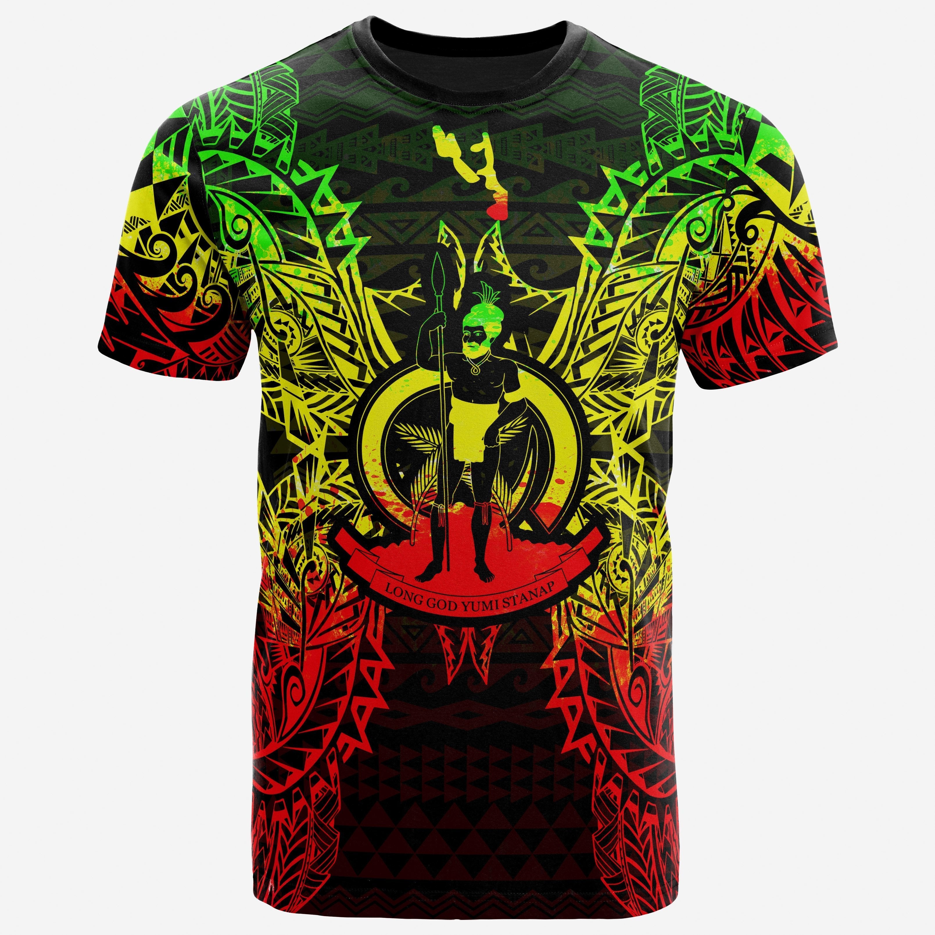 Vibe Hoodie Vanuatu All T shirt - Vanuatu Coat Of Arms Map Polynesian Tattoo Reggae - Vibe Hoodie Shop