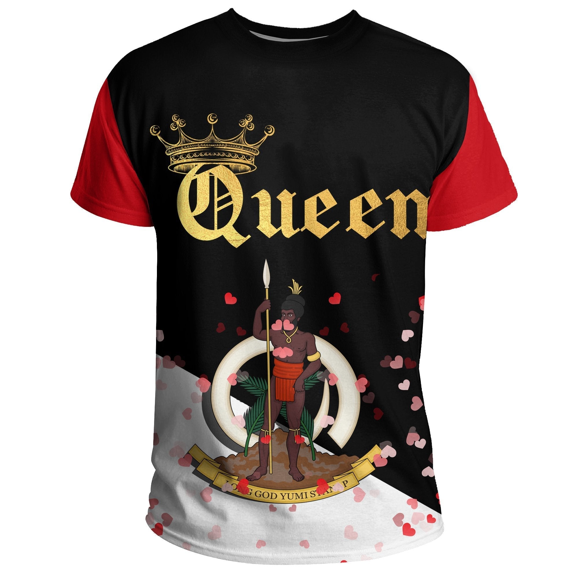 Vanuatu T shirt Queen - Valentine Couple - Vibe Hoodie Shop