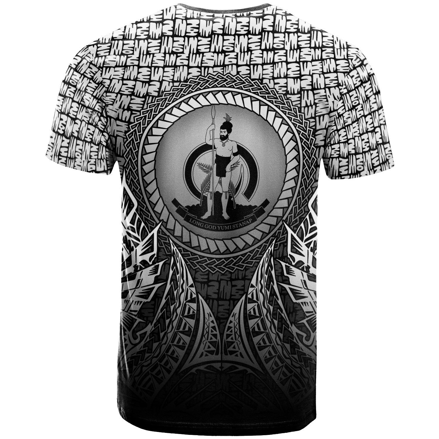 Vibe Hoodie Vanuatu T shirt - Circle Pattern Black - Vibe Hoodie Shop