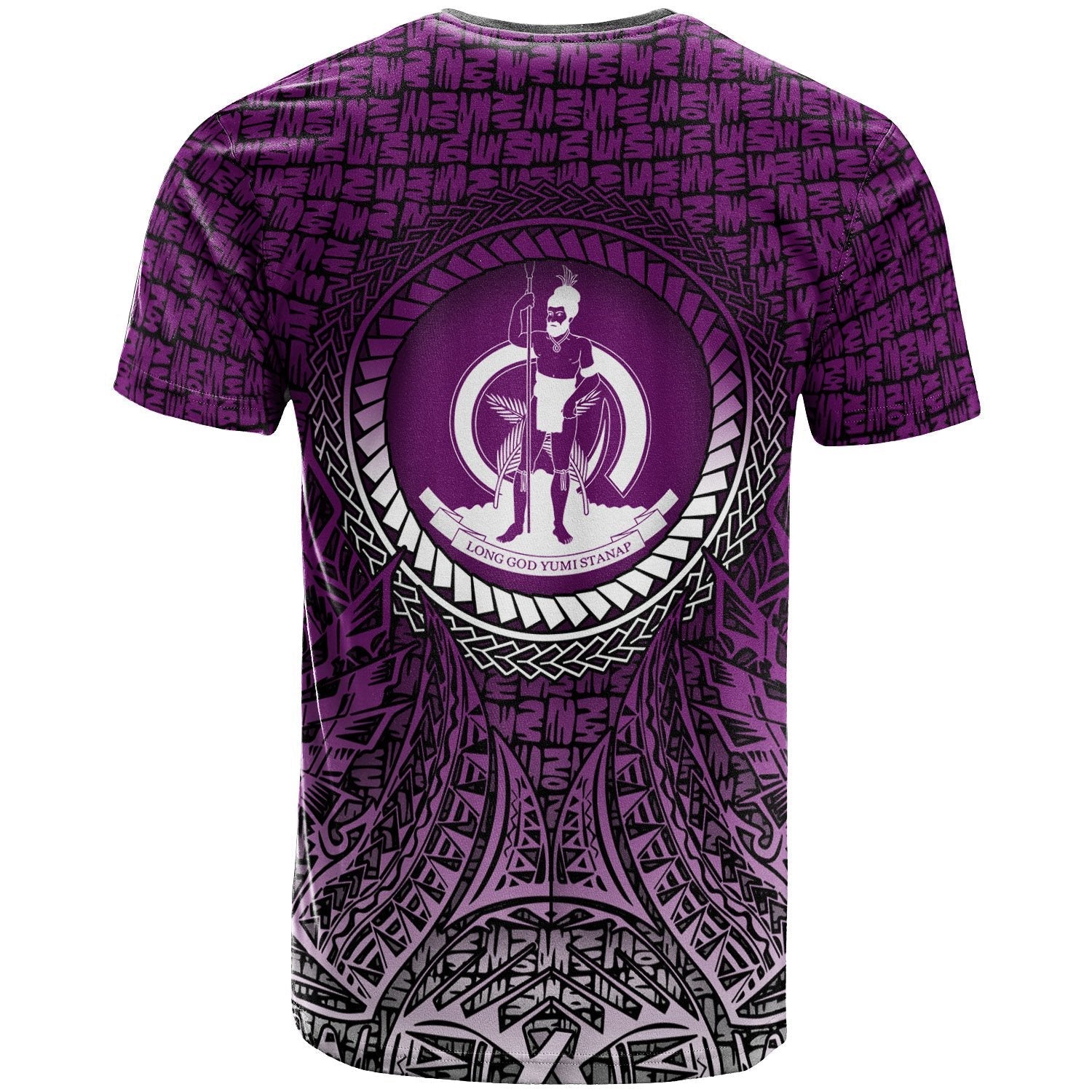 Vibe Hoodie Vanuatu T shirt - Circle Pattern Purple - Vibe Hoodie Shop