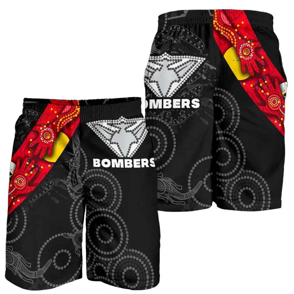 Bombers NAIDOC Week All Over Print Men's Shorts Essendon Ingenious Spesial Version - Vibe Hoodie Shop