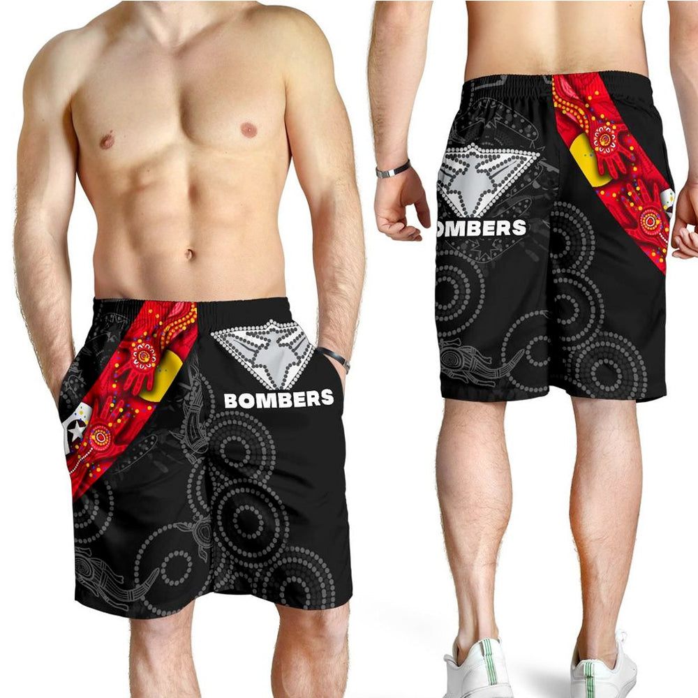 Bombers NAIDOC Week All Over Print Men's Shorts Essendon Ingenious Spesial Version - Vibe Hoodie Shop