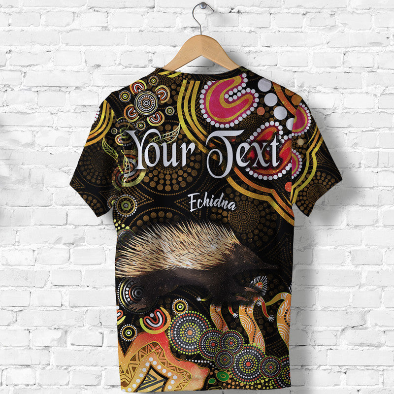 (Custom Personalised) Australian Astrology T Shirt Virgo Echidna Zodiac Aboriginal Vibes - Gold - Vibe Hoodie Shop
