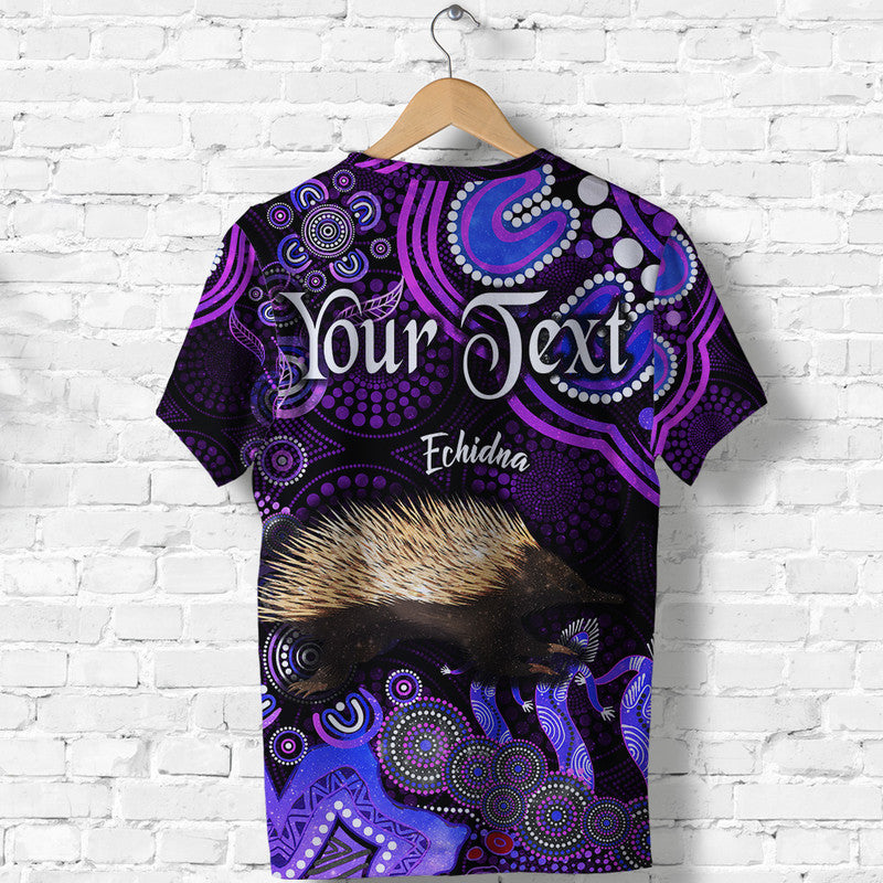 (Custom Personalised) Australian Astrology T Shirt Virgo Echidna Zodiac Aboriginal Vibes - Purple - Vibe Hoodie Shop