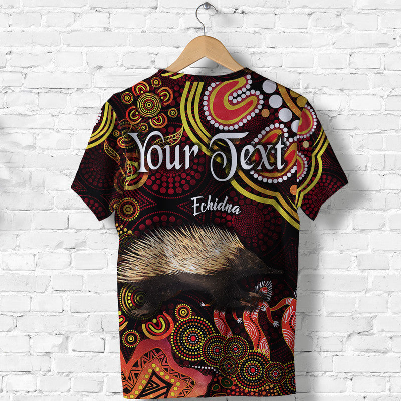 (Custom Personalised) Australian Astrology T Shirt Virgo Echidna Zodiac Aboriginal Vibes - Red - Vibe Hoodie Shop