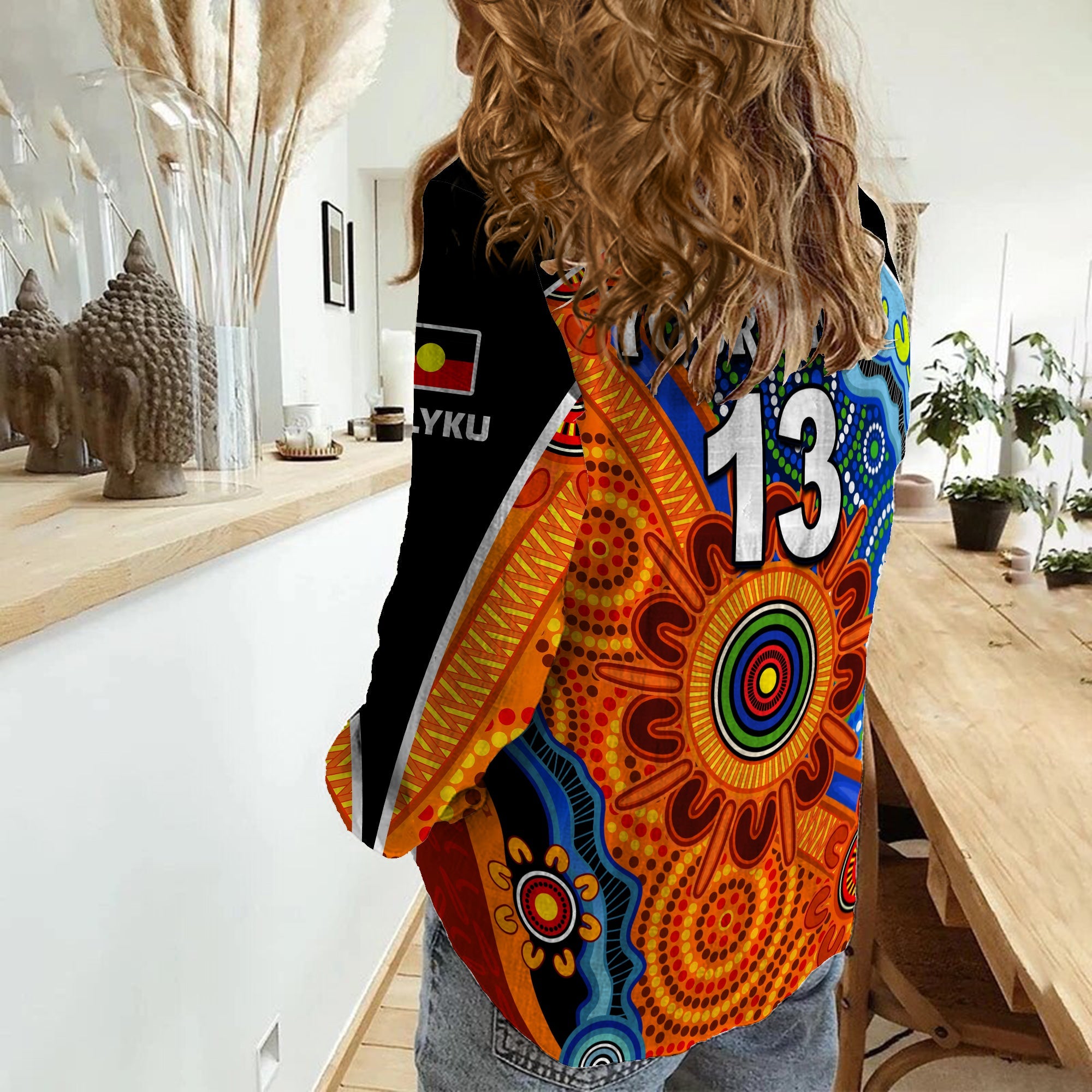 (PALYKU) NAIDOC Week 2022 Women Casual Shirt Aboriginal and Torres Strait Islanders Together - Vibe Hoodie Shop