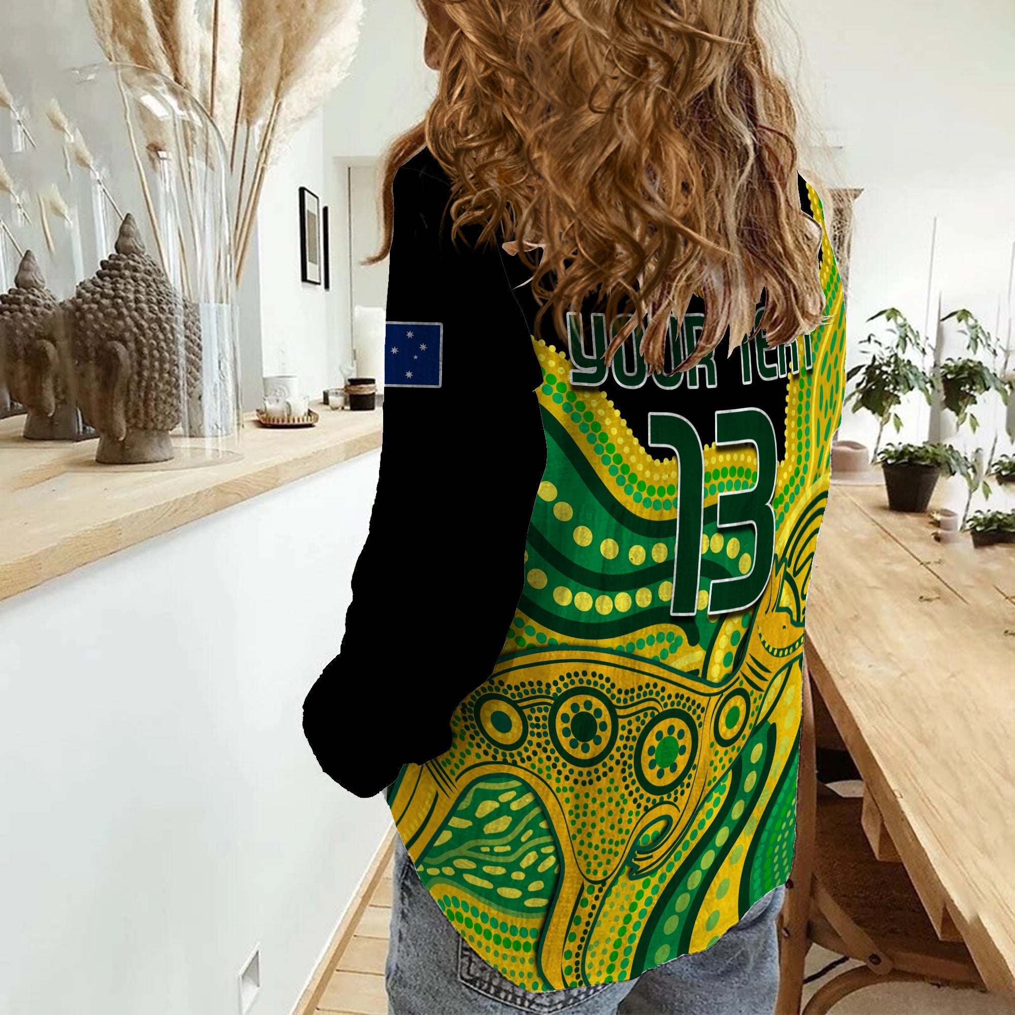 (Custom Text and Number) Australia Soccer Women Casual Shirt World Cup Football 2022 Socceroos We Are Champions - Vibe Hoodie Shop