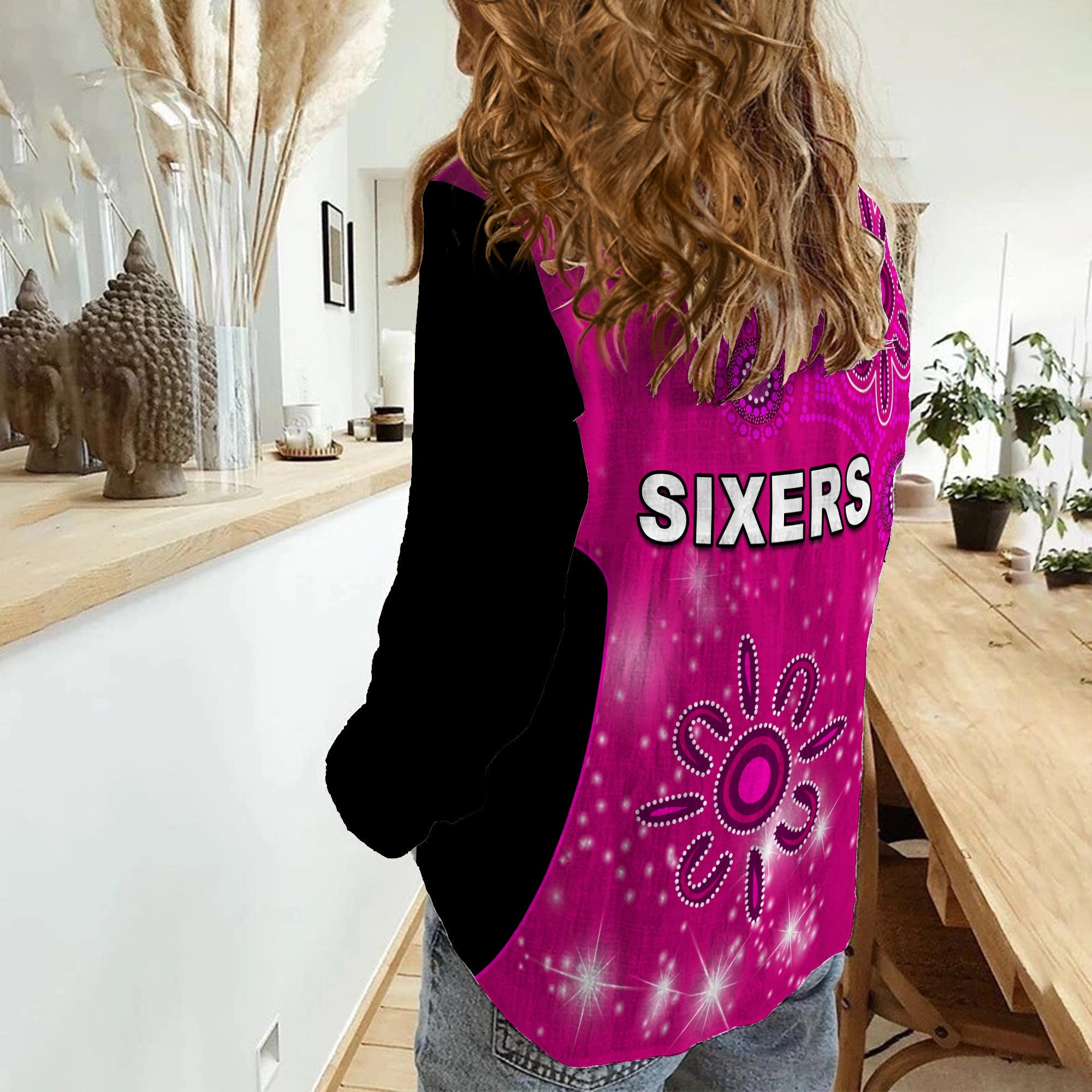Sydney Sixers Women Casual Shirt Cricket Australia Aboriginal - Vibe Hoodie Shop