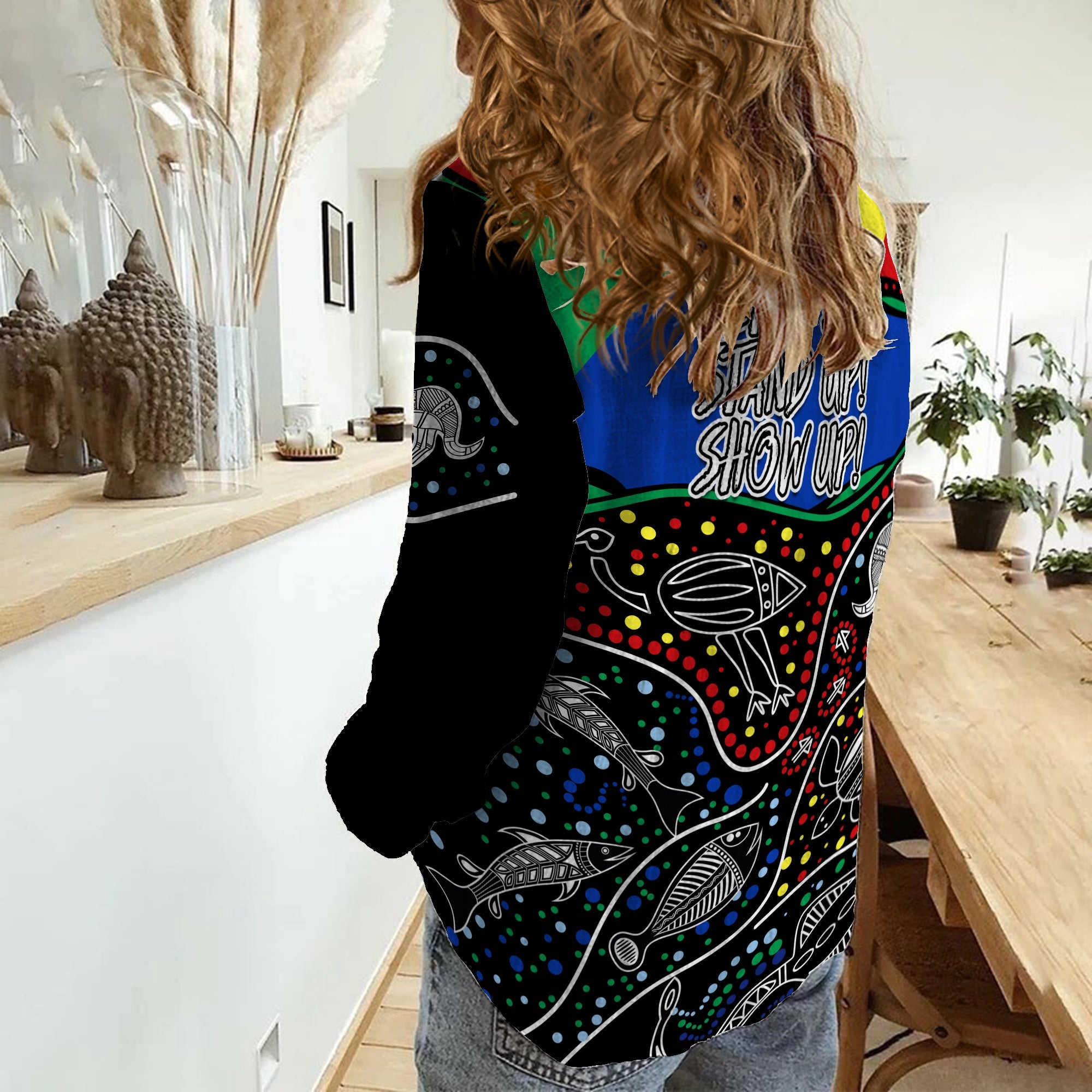 NAIDOC Week 2022 Women Casual Shirt National Aborigines And Torres Strait Islander Animals Aboriginal - Vibe Hoodie Shop