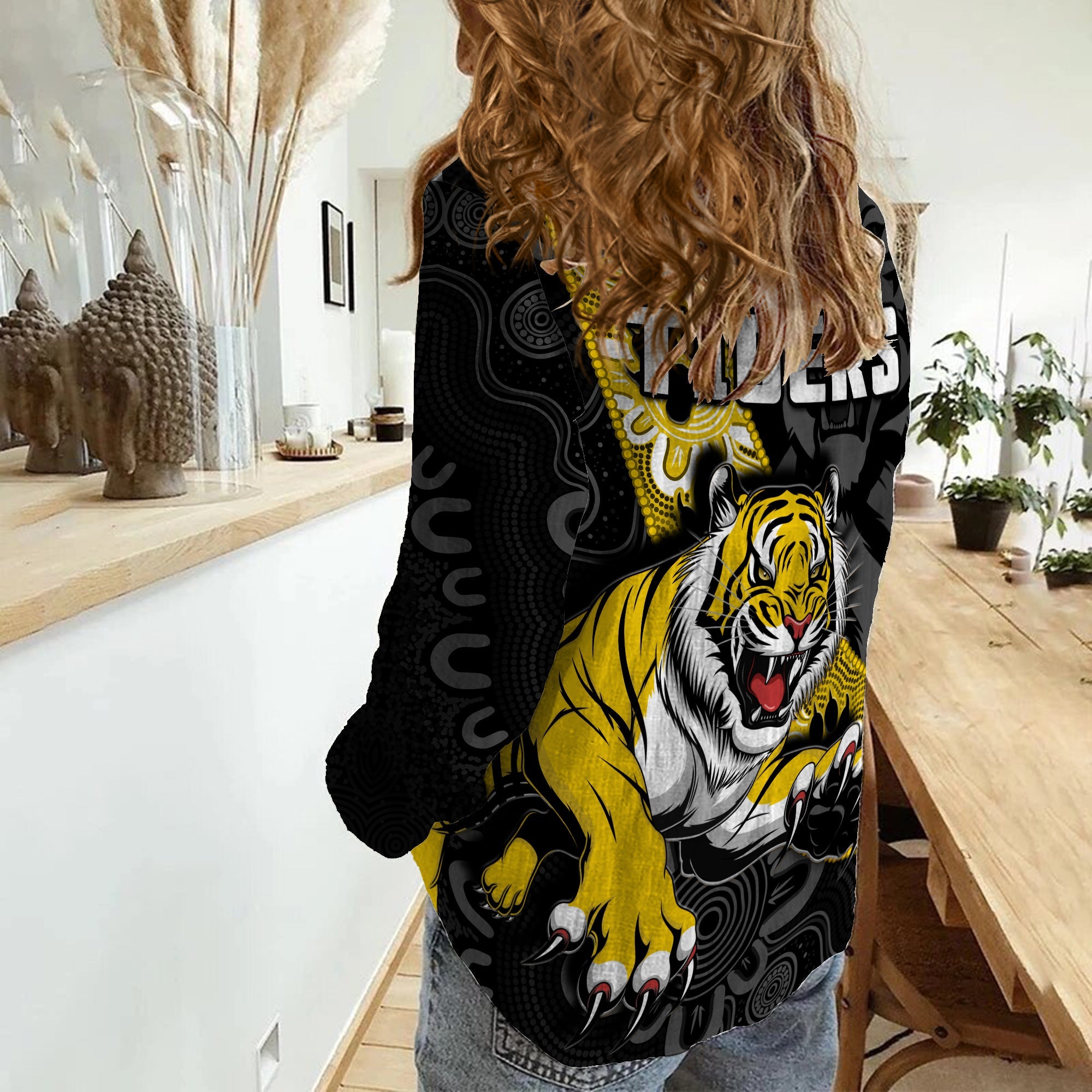 Richmond Football Women Casual Shirt Tigers 1885 Indigenous Basic Style - Vibe Hoodie Shop