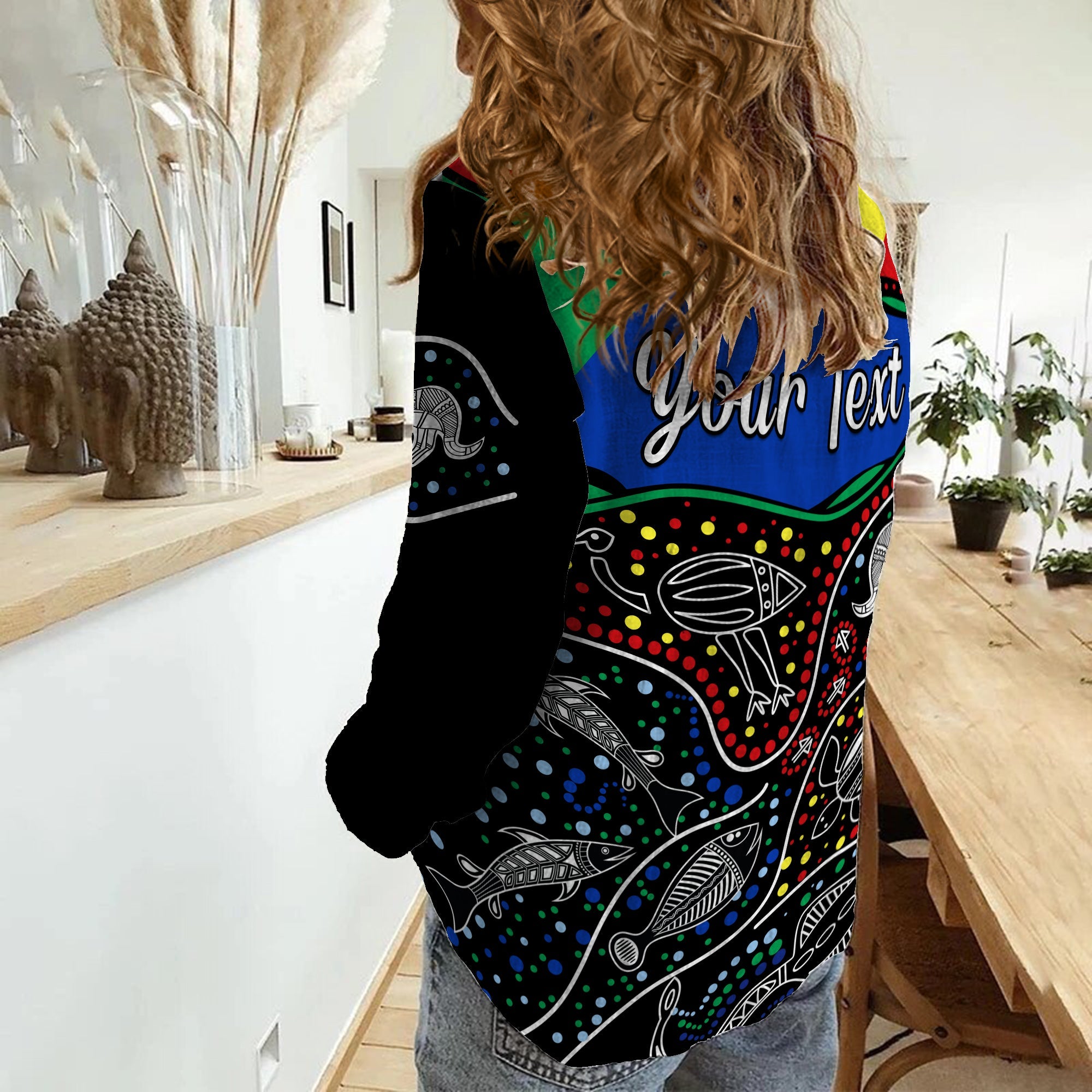 (Custom Personalised) NAIDOC Week 2022 Women Casual Shirt National Aborigines And Torres Strait Islander Animals Aboriginal - Vibe Hoodie Shop