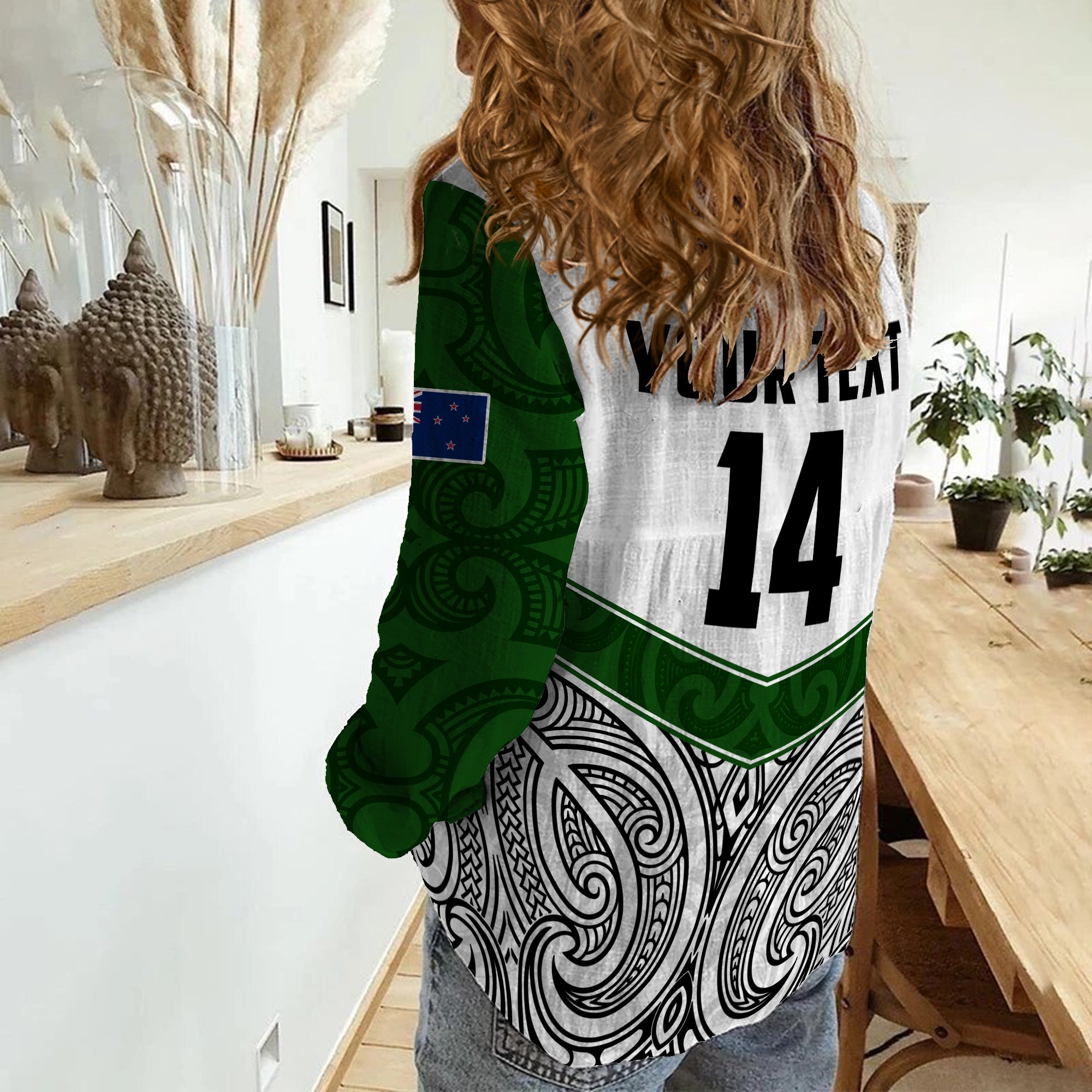 (Custom Text And Number) New Zealand Silver Fern Rugby Women Casual Shirt Maori Pacific - Vibe Hoodie Shop