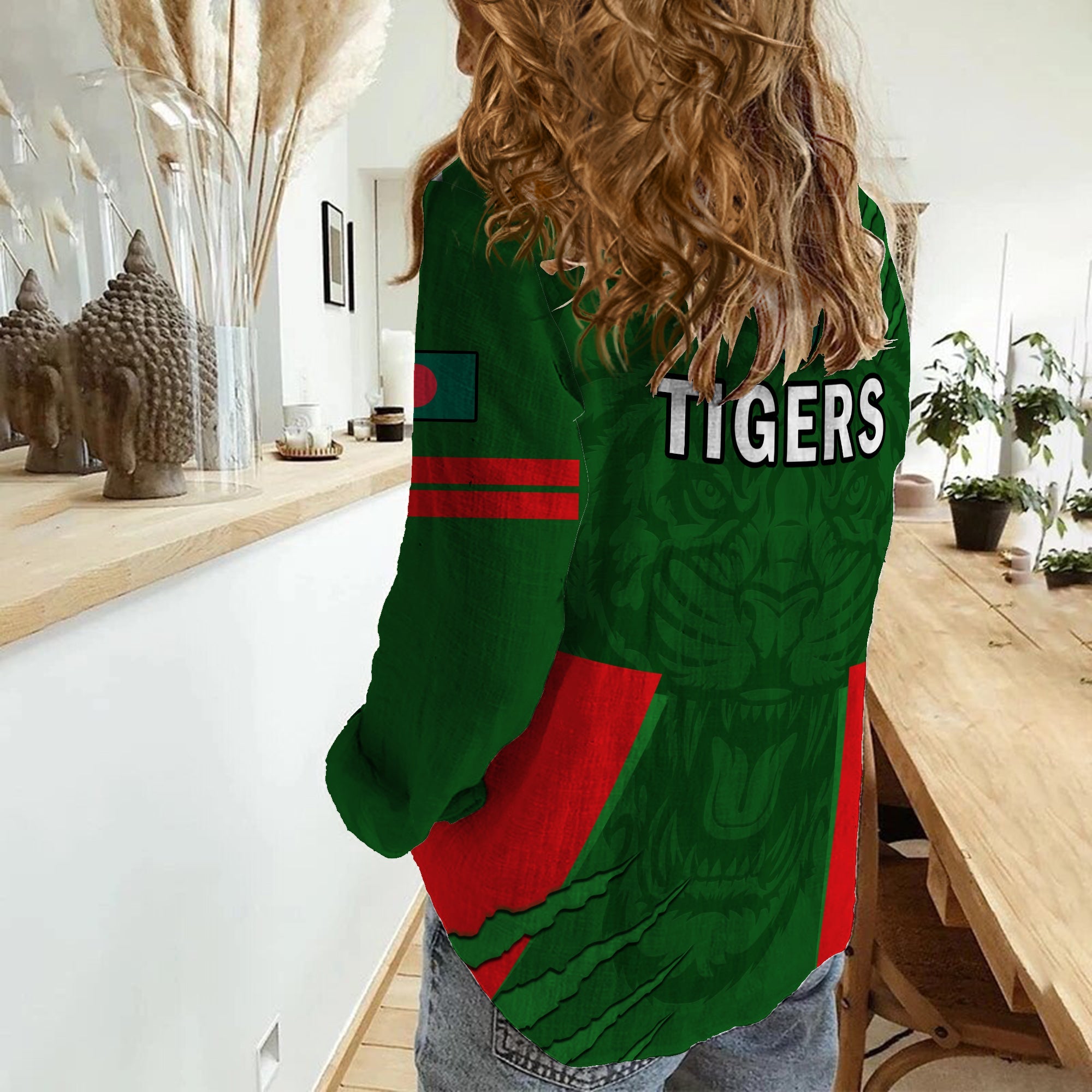 Bangladesh Cricket Women Casual Shirt Tigers 2022 Mens T20 World Cup - Vibe Hoodie Shop