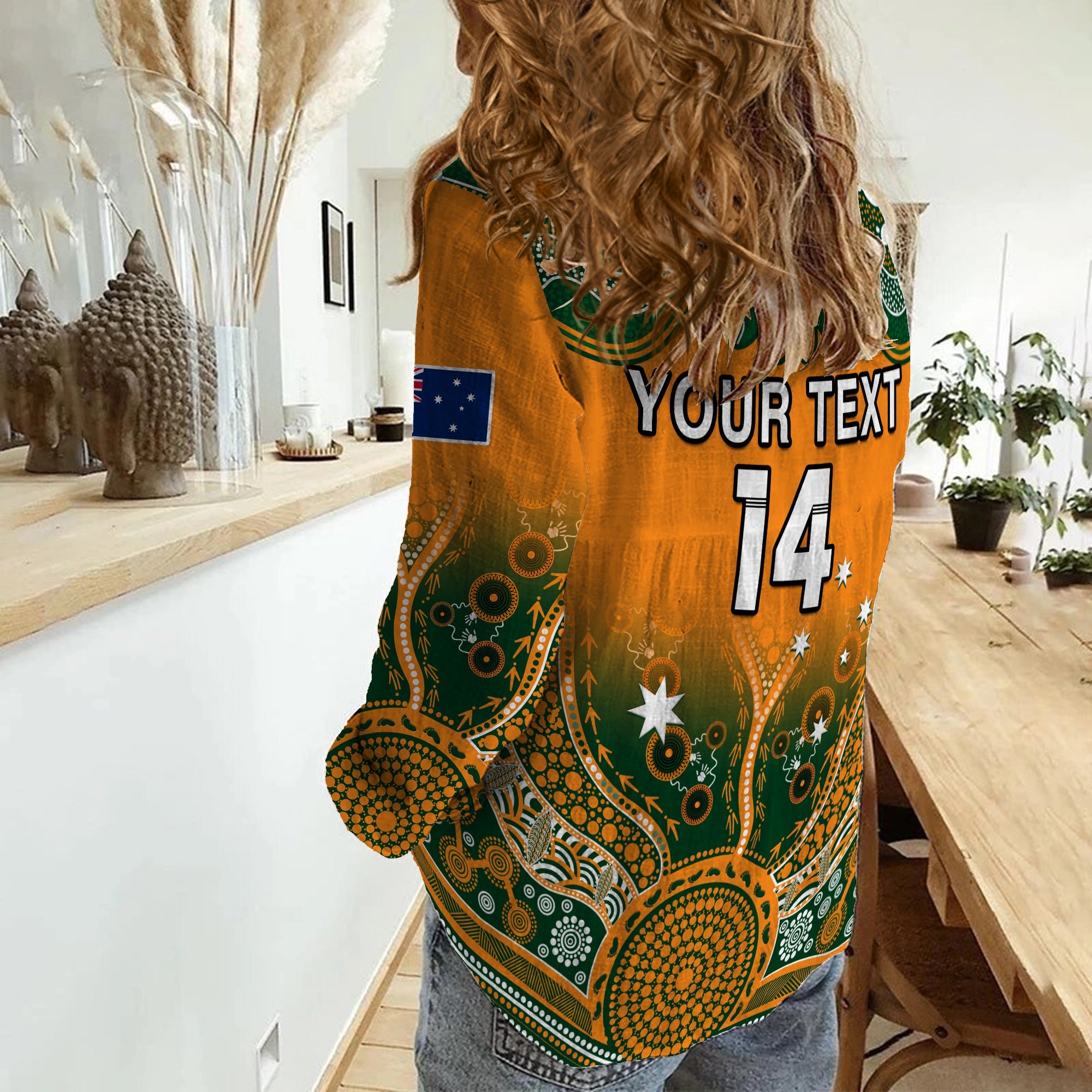 (Custom Text And Number) Australia Rugby Women Casual Shirt Aussie Sevens Original Indigenous - Vibe Hoodie Shop