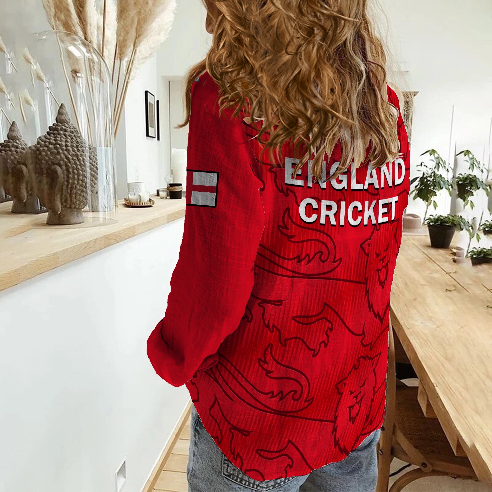 England Cricket Women Casual Shirt Mens T20 World Cup - Vibe Hoodie Shop