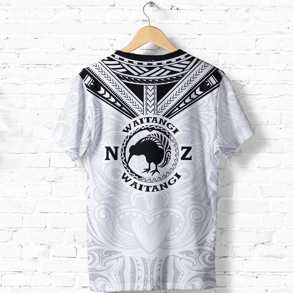 New Zealand Maori T shirt Waitangi Day - White - Vibe Hoodie Shop