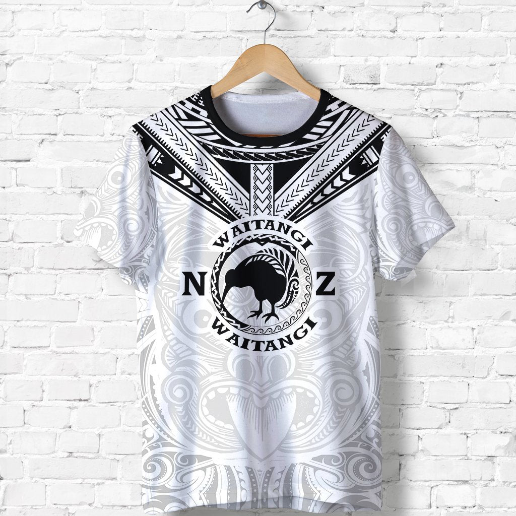 New Zealand Maori T shirt Waitangi Day - White - Vibe Hoodie Shop