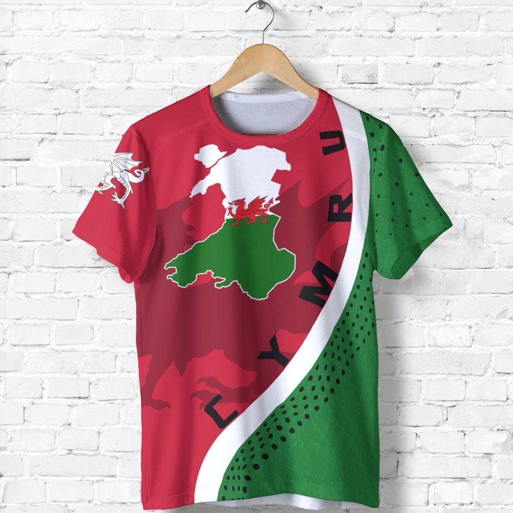 (Cymru) Wales Map T shirt Generation Ii - Vibe Hoodie Shop