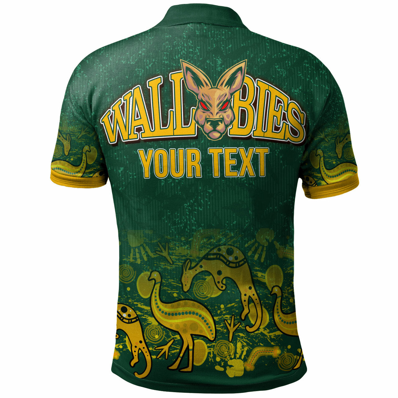 Wallabies Rugby Polo Shirt - Custom Wallabies Aboriginal With Animals Polo Shirt LT10 - Vibe Hoodie Shop