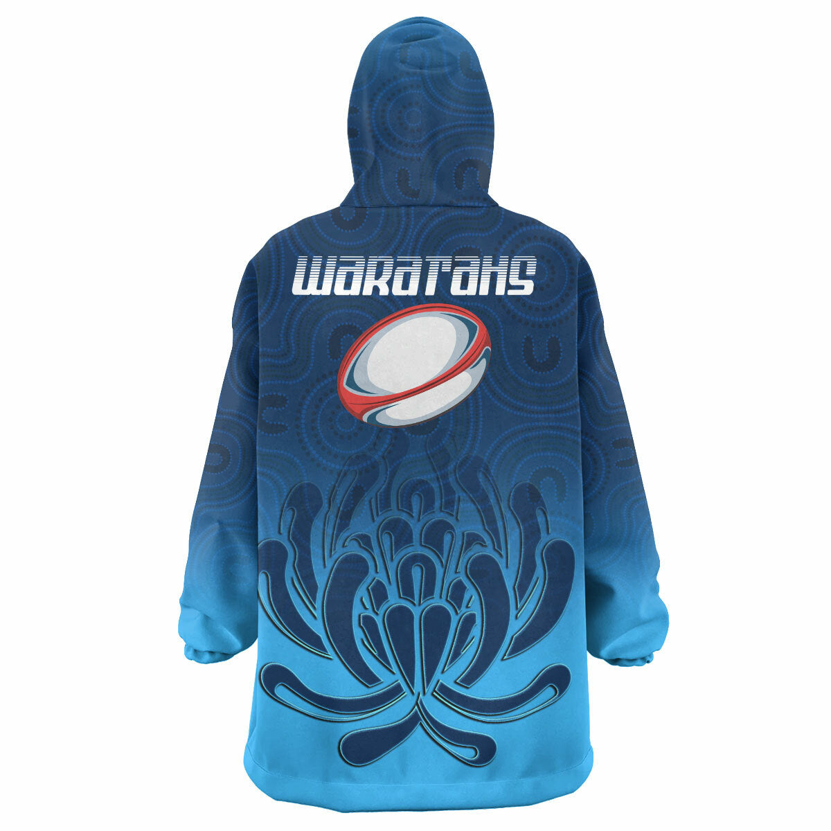 Waratahs Rugby Snug Hoodie - Custom Australian Native Flowers Wearable Blanket Hoodie RLT14 - Vibe Hoodie Shop