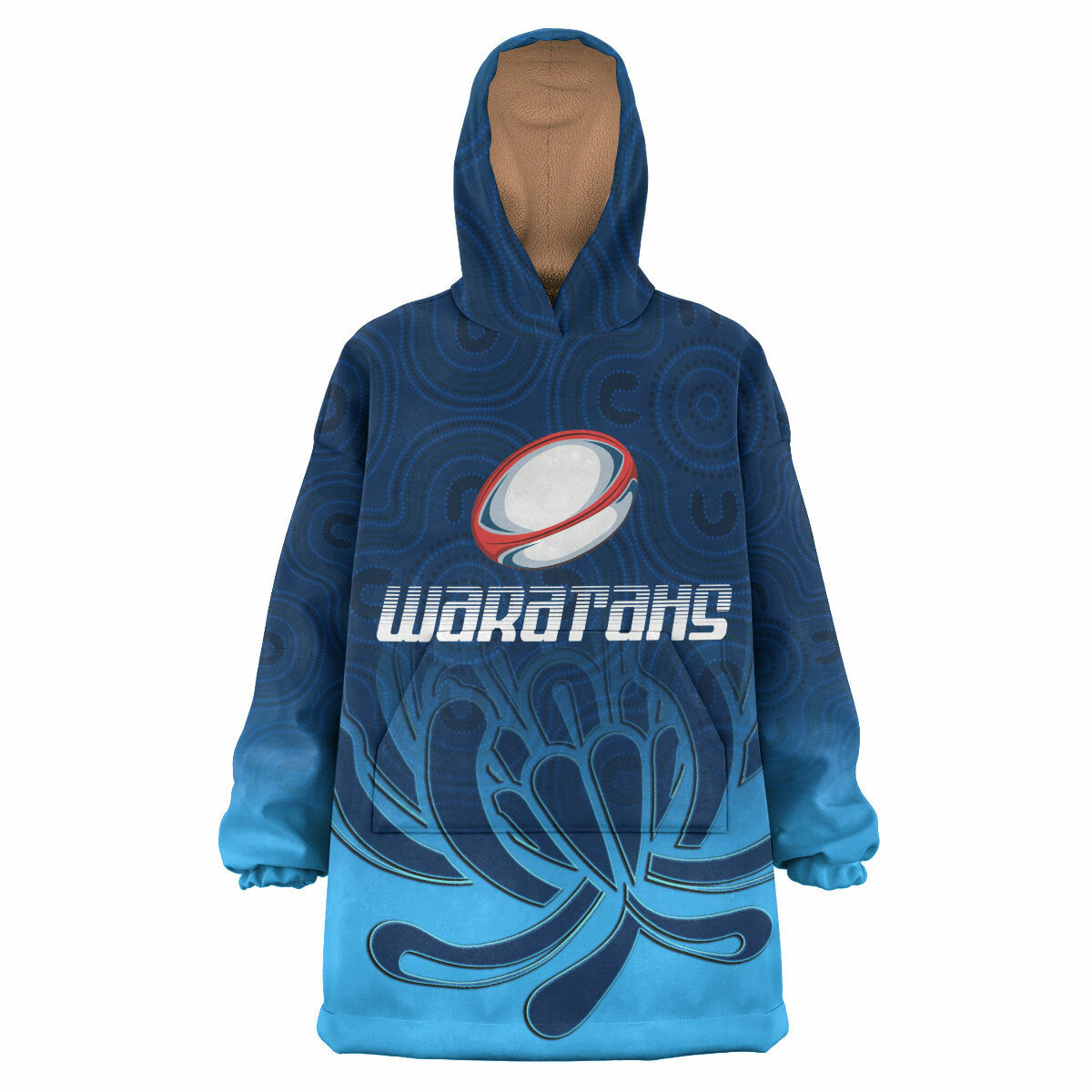 Waratahs Rugby Snug Hoodie - Custom Australian Native Flowers Wearable Blanket Hoodie RLT14 - Vibe Hoodie Shop