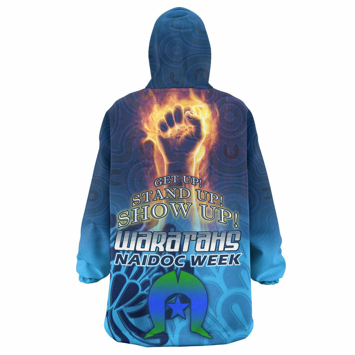 Waratahs Rugby Snug Hoodie - Custom Naidoc Week Australian Native Flowers Wearable Blanket Hoodie RLT14 - Vibe Hoodie Shop