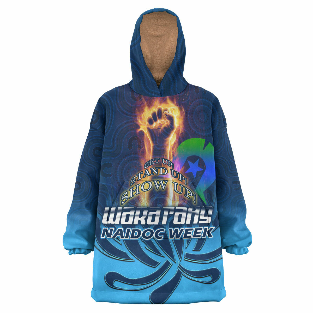Waratahs Rugby Snug Hoodie - Custom Naidoc Week Australian Native Flowers Wearable Blanket Hoodie RLT14 - Vibe Hoodie Shop