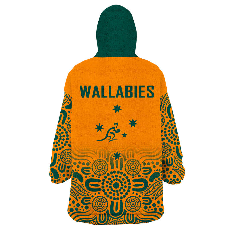 Australia Rugby Wallabies Kangraroos Wearable Blanket Hoodie - Vibe Hoodie Shop