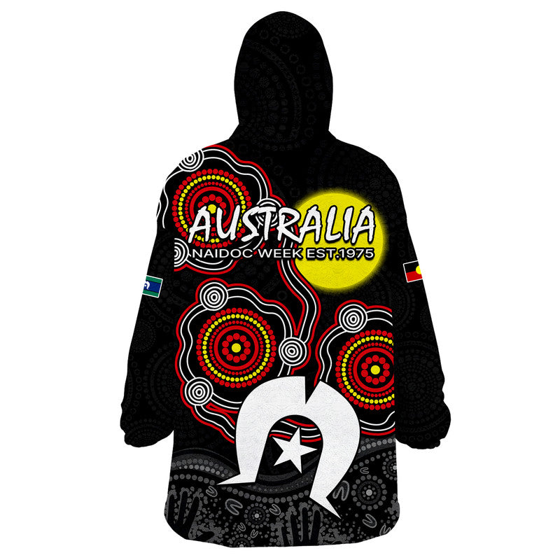 NAIDOC Wearable Blanket Hoodie Aboriginal and Torres Strait Islander - Vibe Hoodie Shop